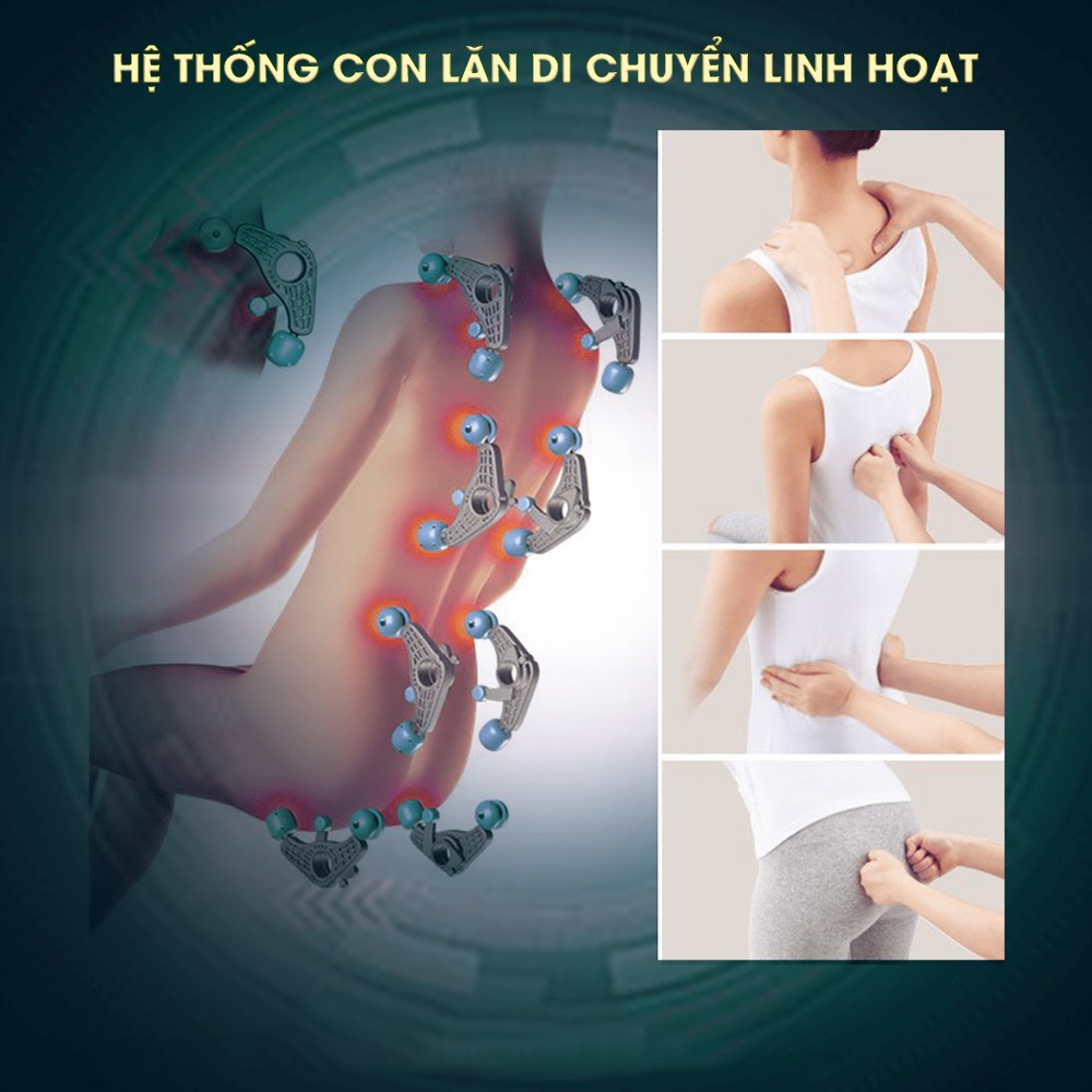 Ghế Massage Tự Động Thư Giãn Toàn Thân Nhiều Chức Năng Okusaki AM-126