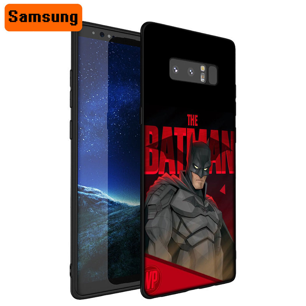 Ốp Điện Thoại Silicon Mềm Đen Hình Siêu Anh Hùng Batman Xc29 Cho Samsung S6 S7 Edge S8 S9 Plus S10