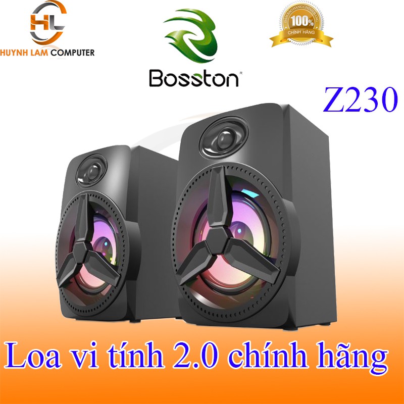 [Mã ELFLASH3 hoàn 10K xu đơn 20K] Loa vi tính 2.0 Bosston Z230 Led RGB âm thanh vượt trội âm bass khõe công suất 12W | BigBuy360 - bigbuy360.vn