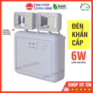 Đèn Chiếu Sáng Khẩn Cấp 6W LED Rạng Đông (Pin trâu + Chiếu sáng gấp đôi)