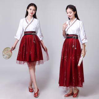 Hán phục cách tân bỉ ngạn váy dài