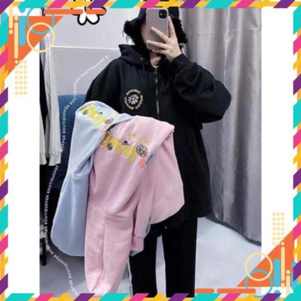 Áo khoác nỉ form rộng Floral FunSiêu Chất ** .