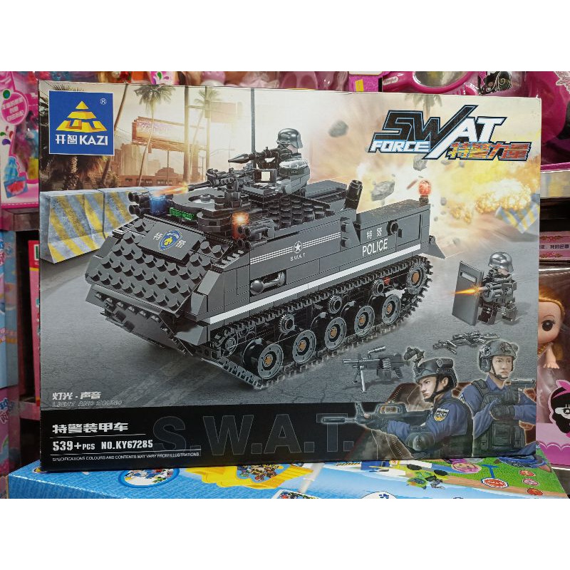 67285 Hộp lê gô lắp ghép mô hình xe tăng SWAT