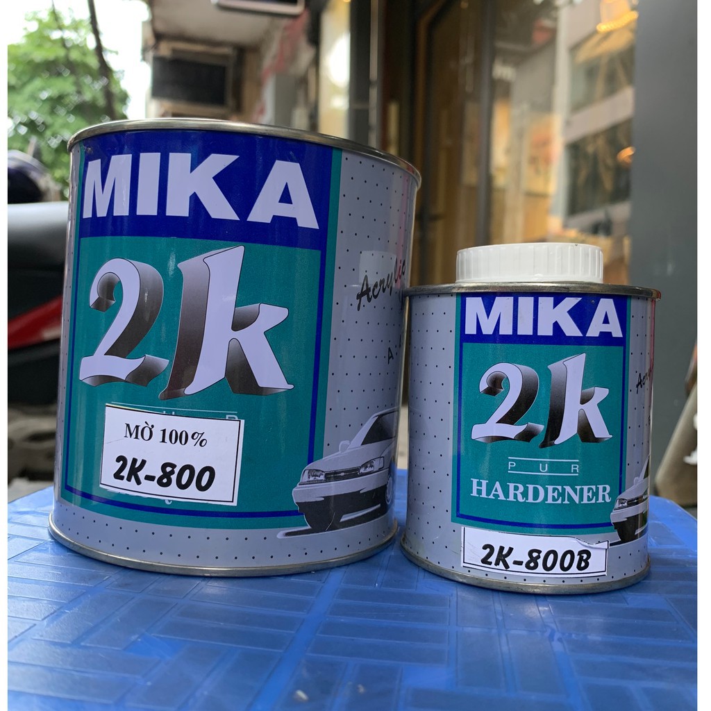 Dầu bóng mờ 100% 2K Mika 800