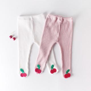 Quần legging cotton họa tiết Cherry cho bé gái