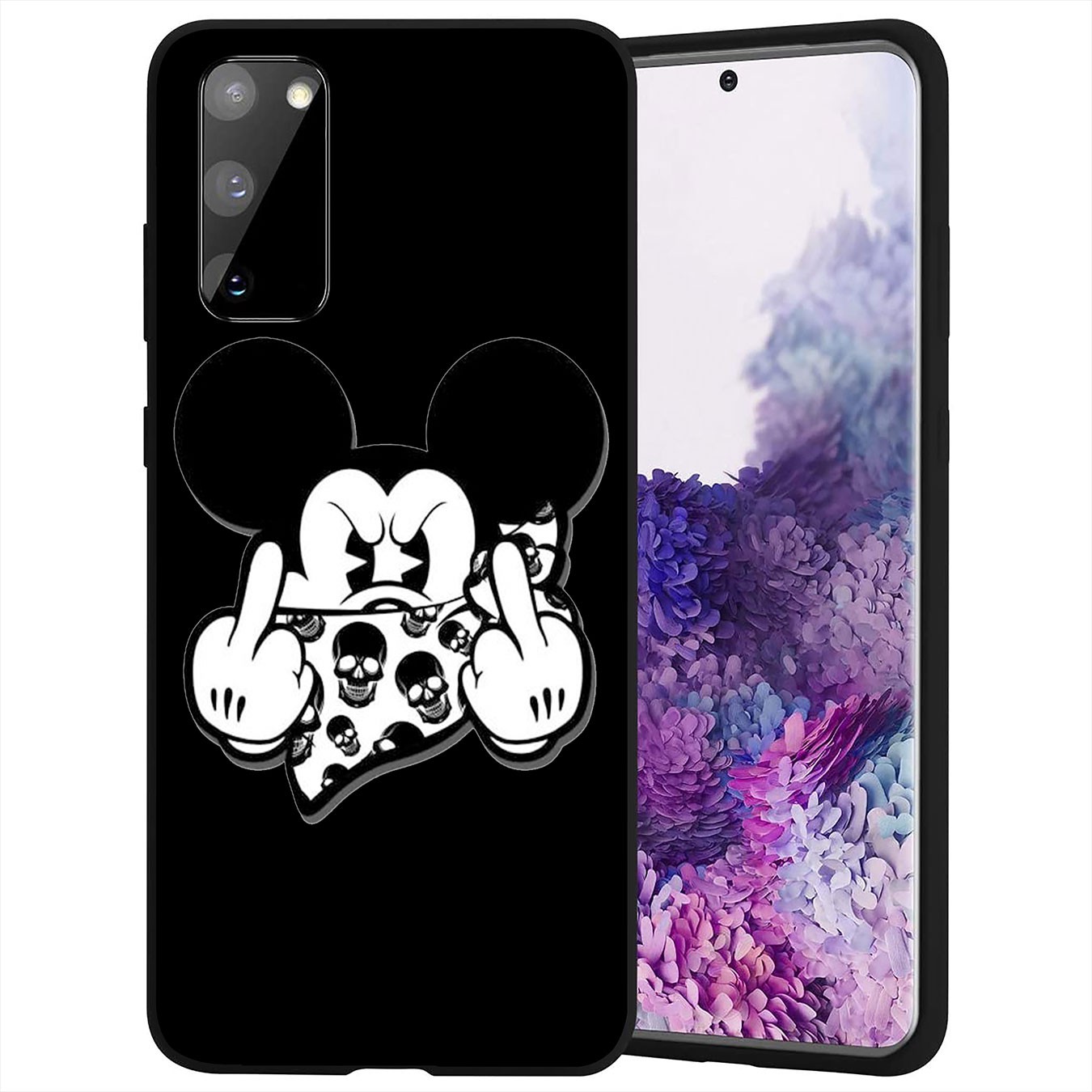 Samsung Galaxy S21 Ultra S8 Plus F62 M62 A2 A32 A52 A72 S21+ S8+ S21Plus Casing Soft Silicone Mickey Mouse Funny Phone Case