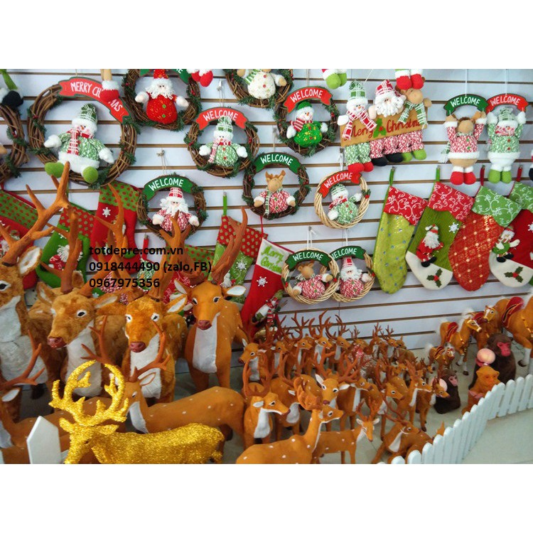 Tuần lộc nhung (Nai nhung) trang trí Giáng Sinh - Hươu của ông già Noel