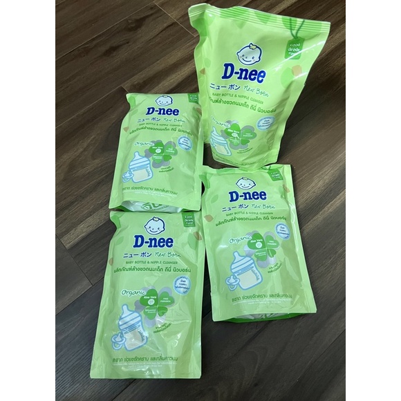 NƯỚC RỬA BÌNH SỮA DNEE ra loại organic   gói 600ml nội địa thái lan!