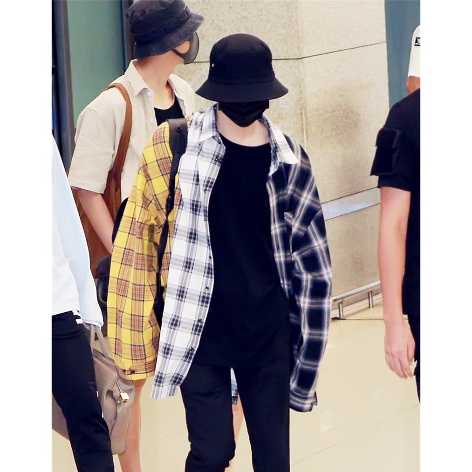 Áo sơ mi Suga BTS ảnh thật