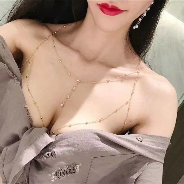 Lắc Chân Nhiều Lớp Dạng Chuỗi Hạt Ngọc Trai Nhân Tạo Phối Tua Rua Thời Trang Cho Nữ 08.30