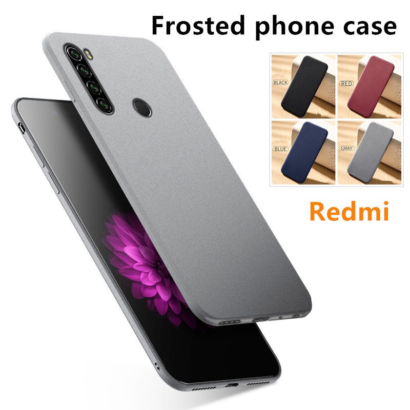 Ốp Điện Thoại Màu Nhám Chống Vân Tay Cho Xiaomi Redmi Note 10 10S 9T 9S 9 8 7 6 5 Pro