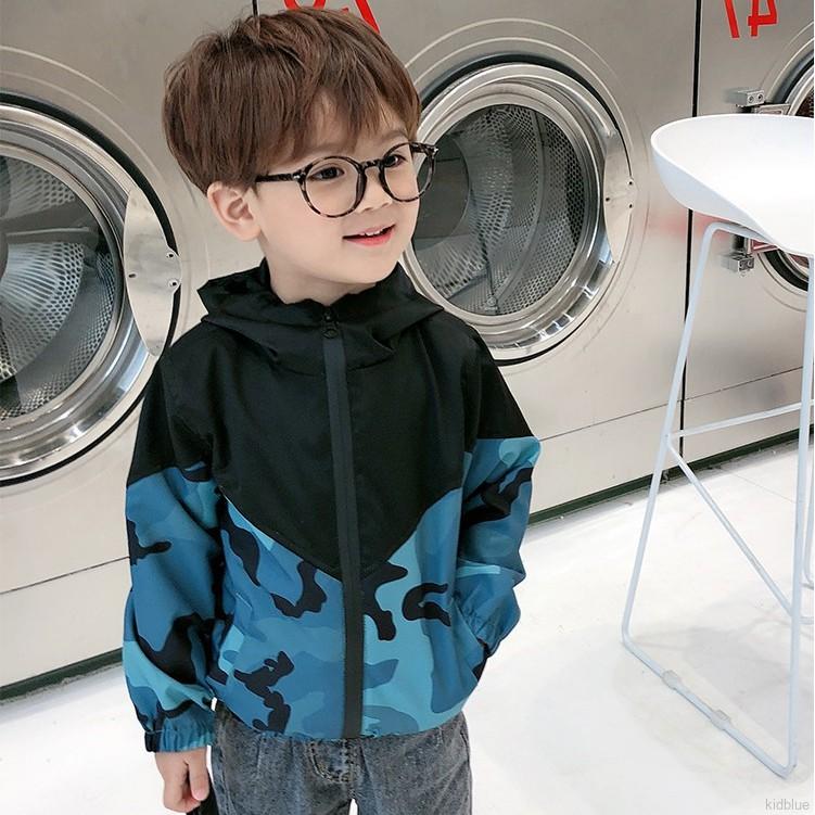 Áo khoác tay dài hoạ tiết rằn ri phong cách Hàn Quốc cho bé