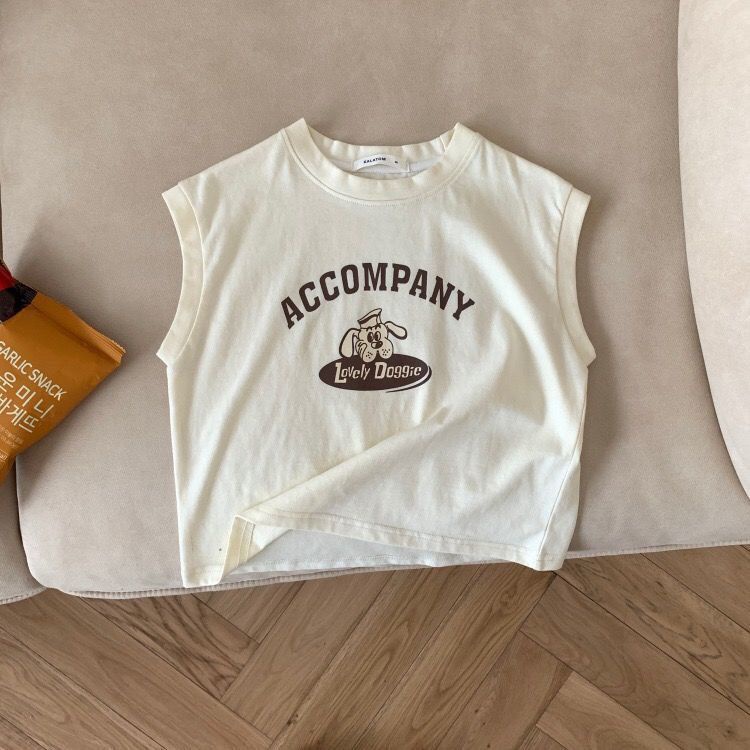 Áo Thun Không Tay Giả Hai Mảnh Phong Cách Hàn Quốc Thời Trang Mùa Hè Mới 2022 Dành Cho Bé Gái