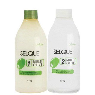 CẶP THUỐC UỐN TÓC OLIVE (UỐN LẠNH) SELQUE OBSIDIAN CAO CẤP 410ML