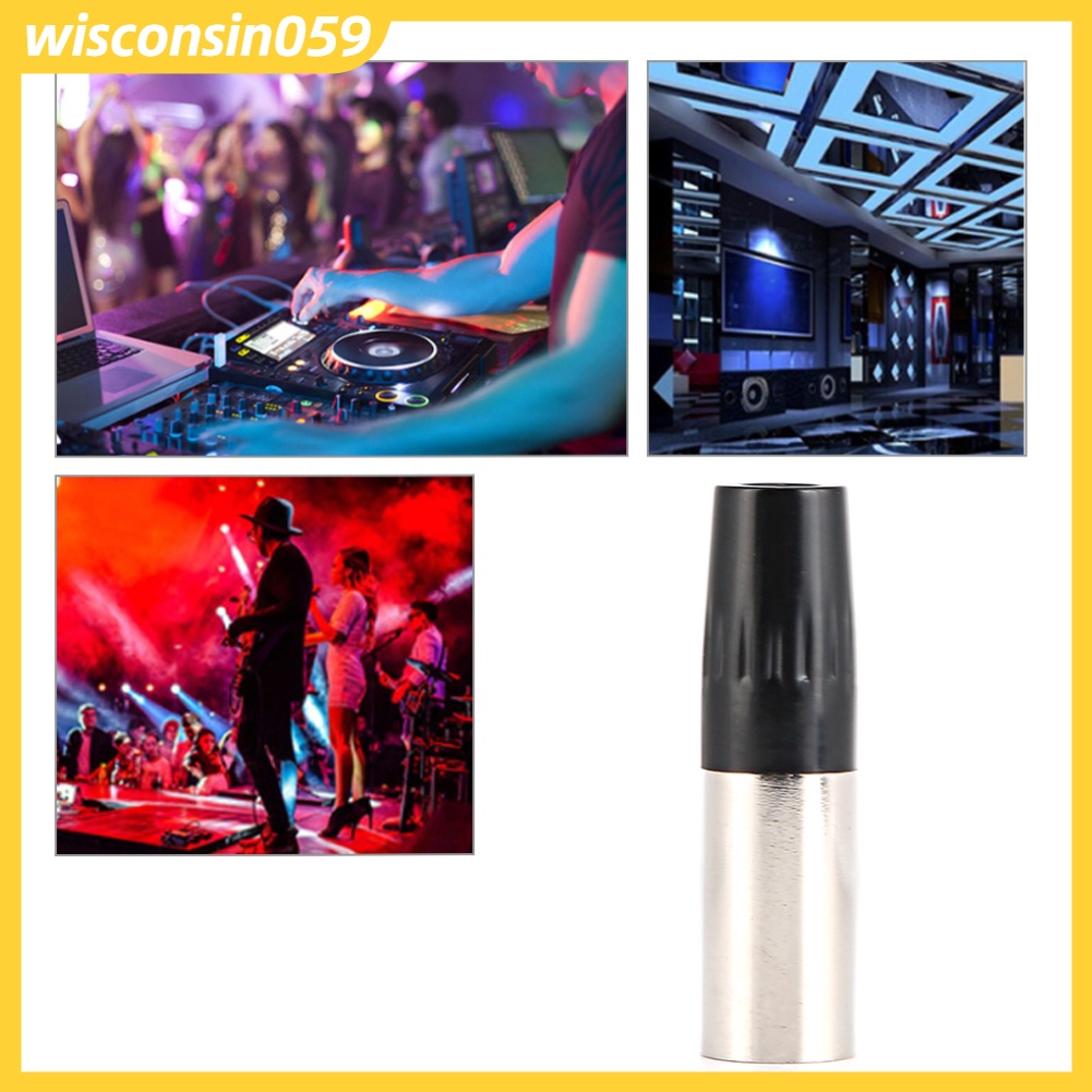 Wisconsin059 5pcs 4Pin XLR Connector Mini Male Microphone Cable Adapter MIC Audio Plug