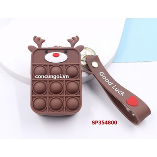 Túi móc khóa Pop it hình Noel (cái)