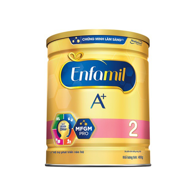 Sữa bột Enfamil A + 2 400g [cam kết chính hãng]