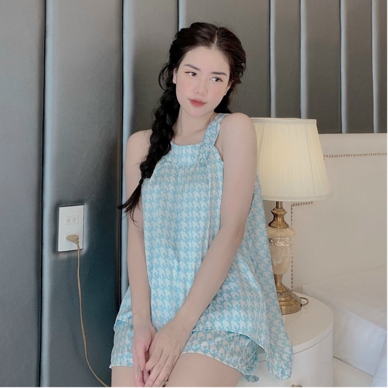 Đồ bộ pijama mặc nhà cộc đùi cao cấp, chất vải mềm mịn mát mẻ