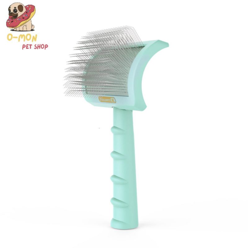 Lược chải lông bản cong Goldpets đánh chải bông lông cho thú cưng xinh đẹp chuẩn spa - OmonPet
