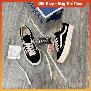 Giày Thể Thao Vans OS Style Vault Cao Cấp, Giầy Van đen old skoll classic, Vann Lười caro hot