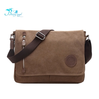 ☆Canvas Bag Men's Shoulder Bag Crossbody Bag Casual Retro Messenger Travel Bag