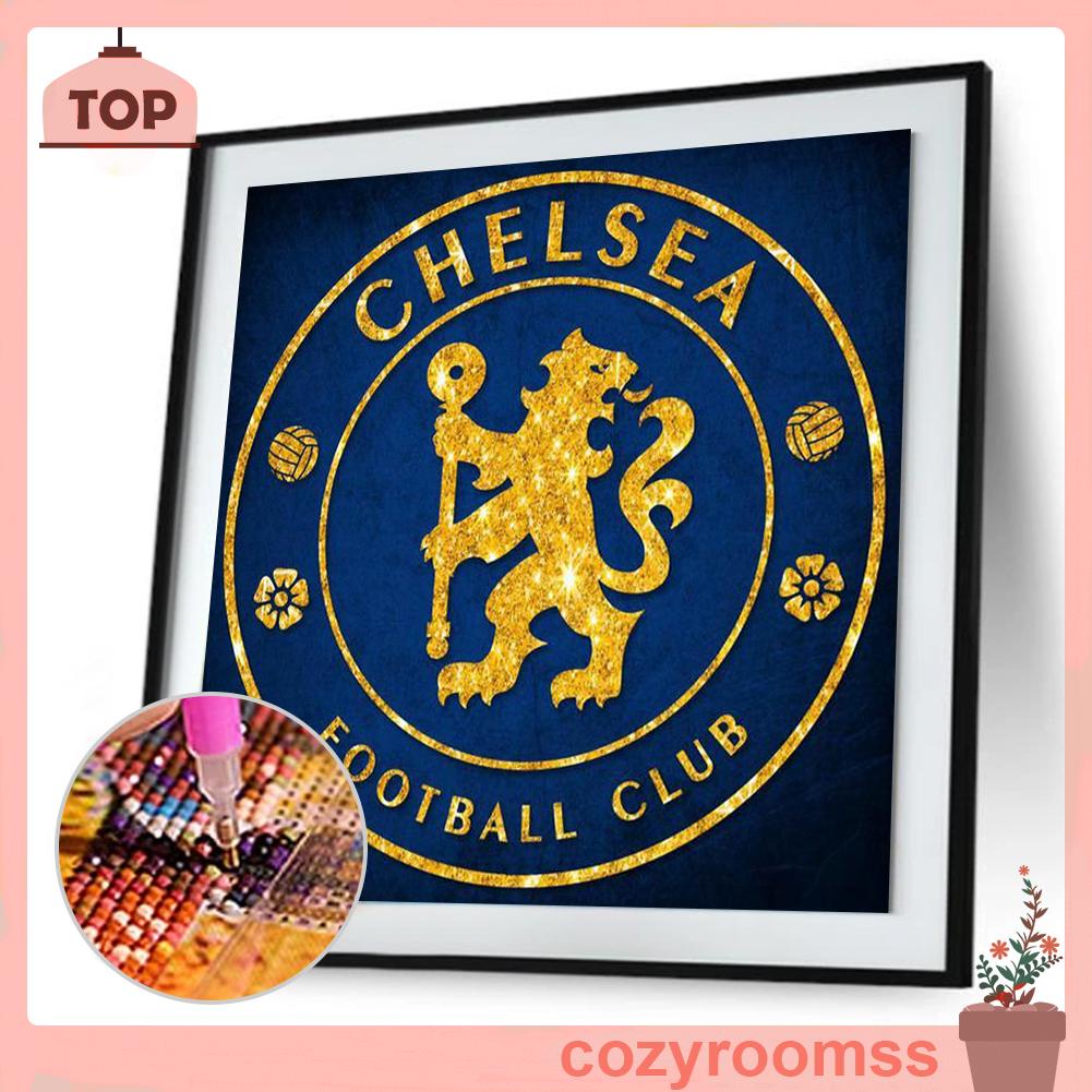 Bộ tranh đính đá tự làm hình logo Chelsea