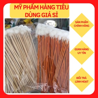 Bịch 100 bông se tai cao cấp màu ngẫu nhiên hàng lông thật