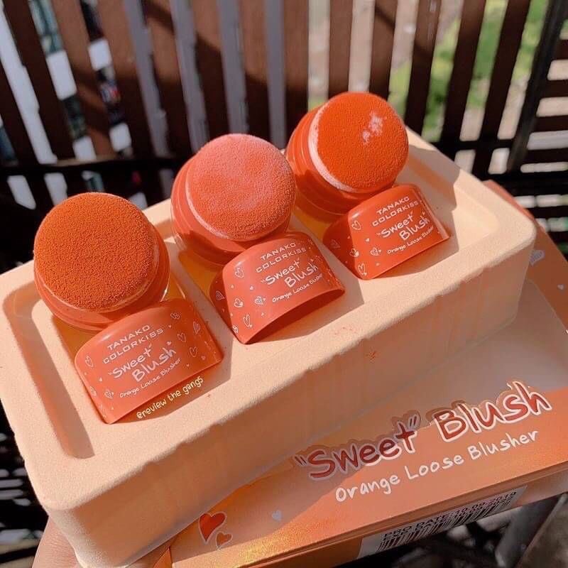 [ ẢNH THẬT ] Set 3 má hồng dạng bột Tanako Sweet Blush Organe Thái Lan | BigBuy360 - bigbuy360.vn