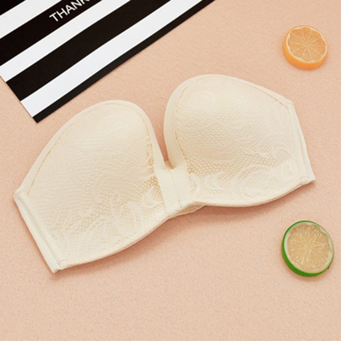 Áo Ngực Nữ Đẹp Nhất Không Dây MS1318 Kem