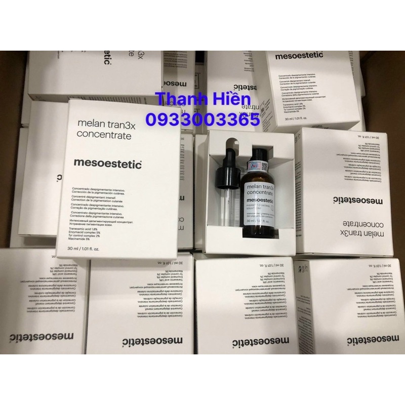 ✅Chính Hãng có tem ✅ Serum giảm nám chuyên sâu Mesoestetic Melan Tran3x Concentrate 30ml