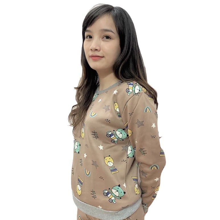 Bộ Nỉ Lót Lông Free Size Nhiều Màu Cực Yêu