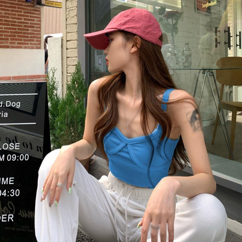 Áo lửng hai dây cổ V gợi cảm cho nữ