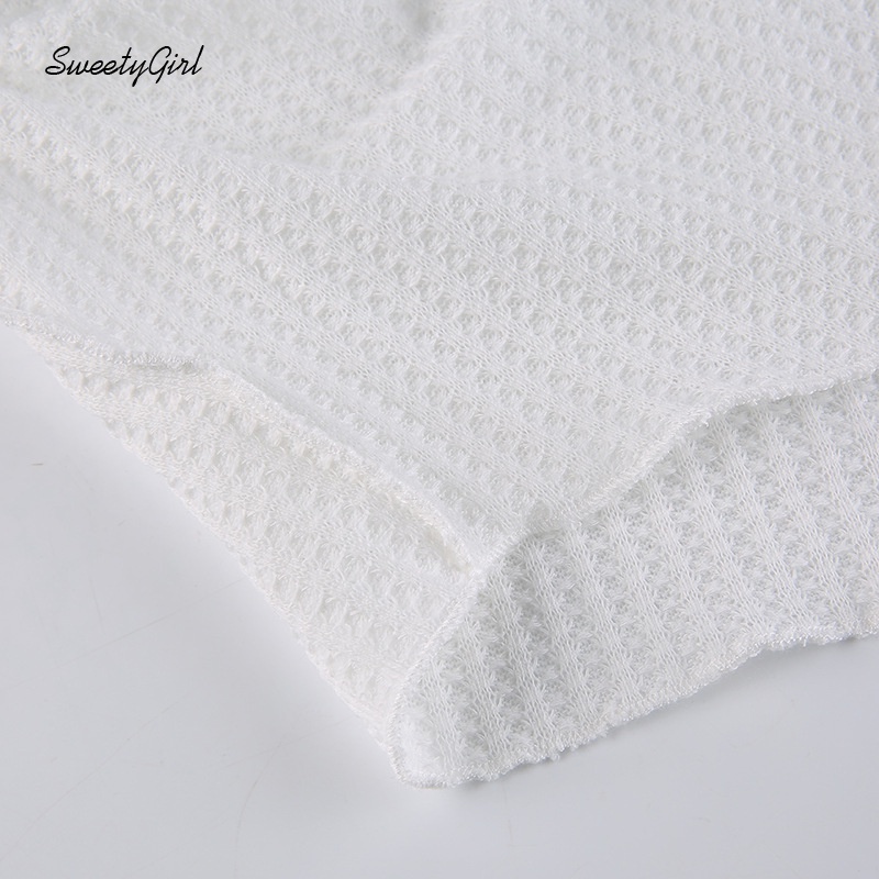 Áo Croptop Tay Dài Cổ Chữ V Thêu Chữ Thời Trang Dành Cho Nữ