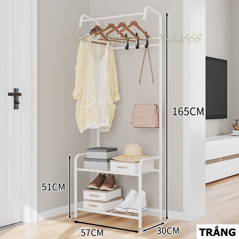 Kệ treo quần áo đa năng chữ h chất liệu thép carbon sơn tĩnh điện