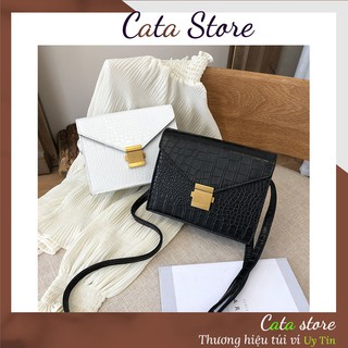 Túi Xách Nữ CATA BAG Bản Hộp Da Rắn Khóa Size 20 TX0011
