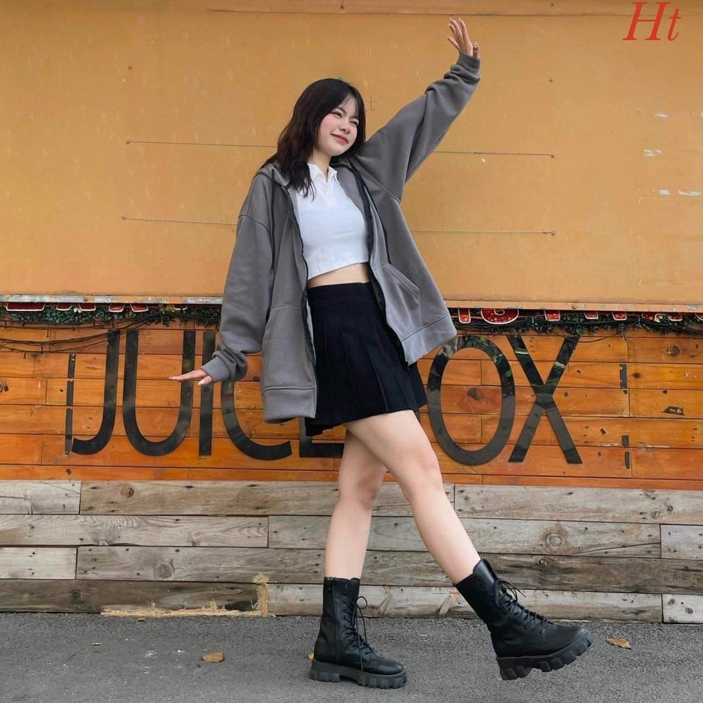 Áo hoodie nữ form rộng  💖 𝑭𝑹𝑬𝑬𝑺𝑯𝑰𝑷 💖  Áo khoác nỉ bông cotton có mũ siêu xinh, hoodie unisex nữ form rộng cá tính