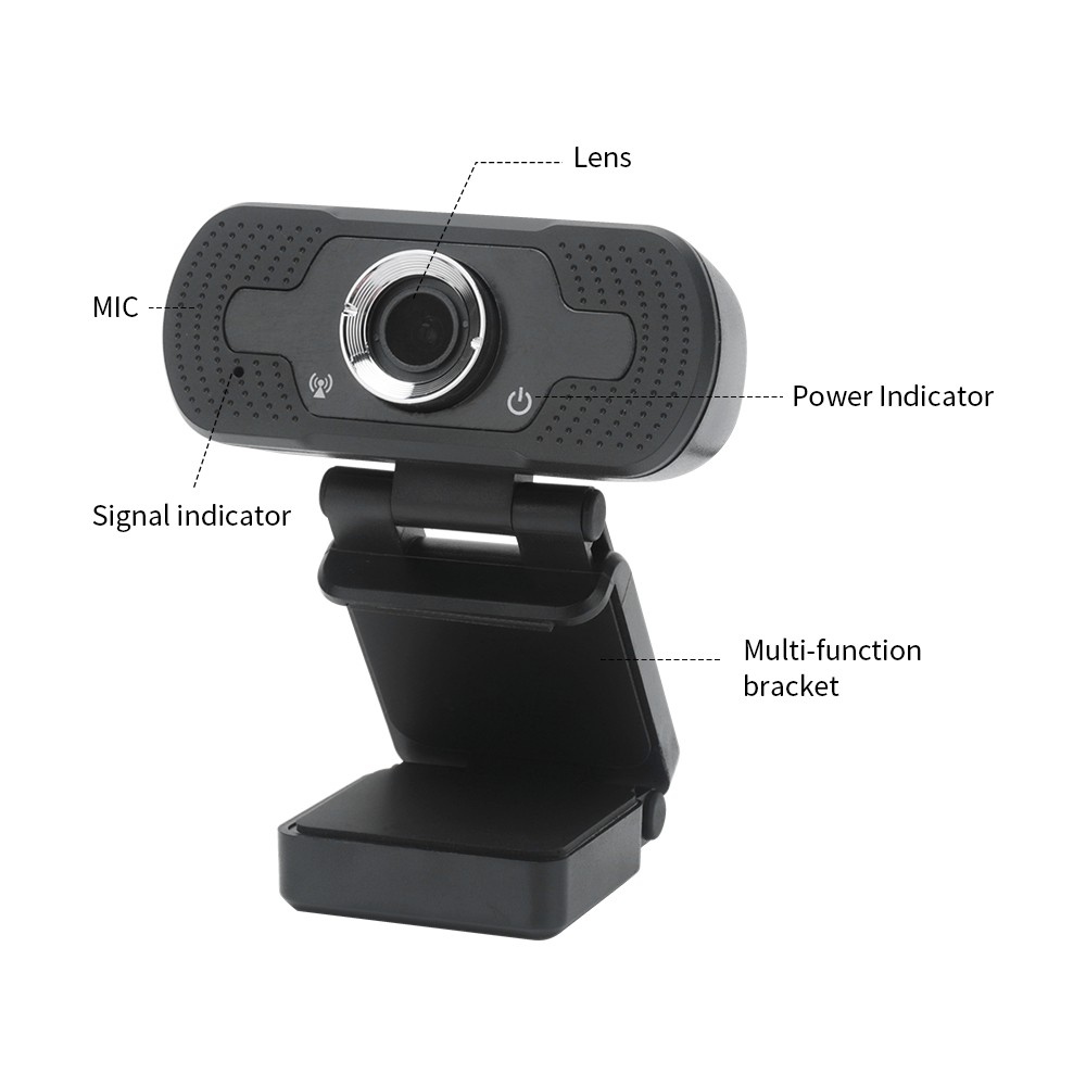 Webcam Hd 1080p Usb Kèm Mic Chống Ồn Hỗ Trợ Giảng Dạy / Giảng Dạy / Phát Trực Tuyến Cho Máy Tính | BigBuy360 - bigbuy360.vn