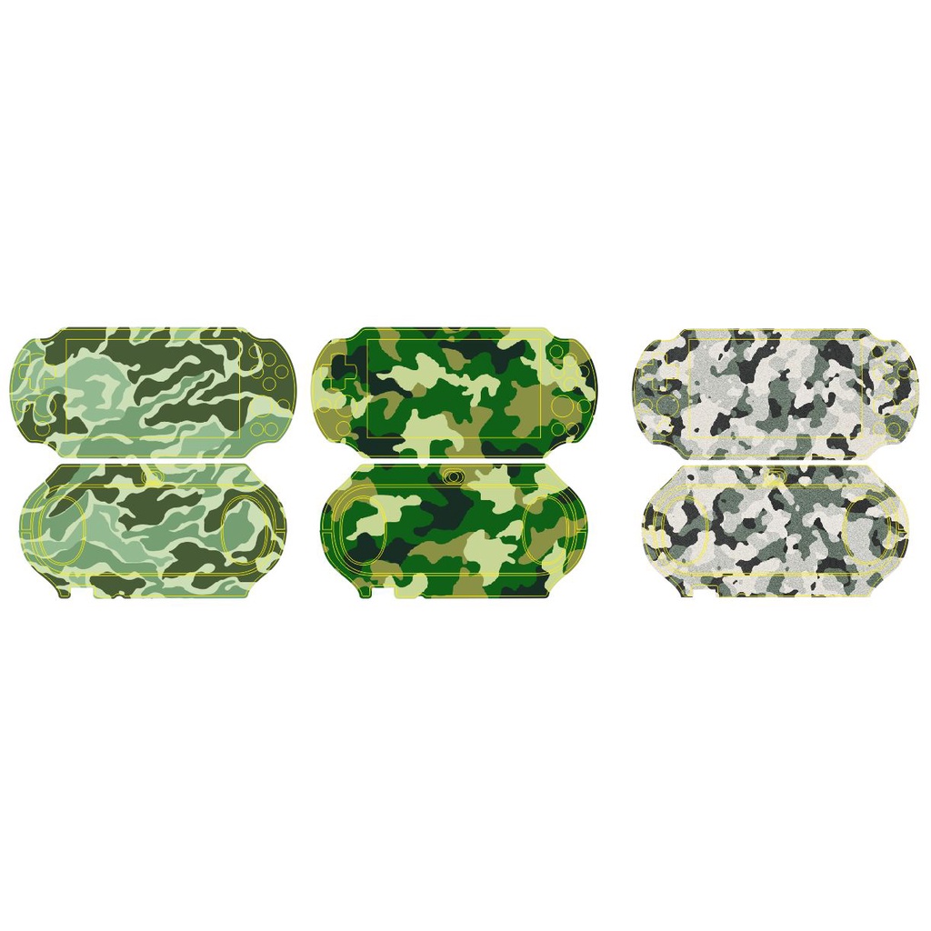 Skin Miếng Dán Decal Bảo Vệ Máy Game Ps Vita 2000 - Bảng Camo Ver 3