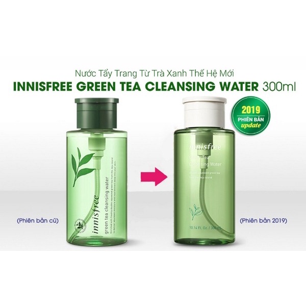 Nước tẩy trang Innisfree Green Tea Cleansing Water