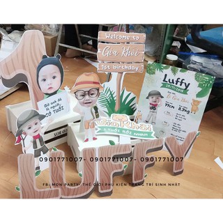 Chibi sinh nhật💝FREE SHIP💝Combo chibi sinh nhật cho bé, trang trí sinh nhật đẹp giá rẻ