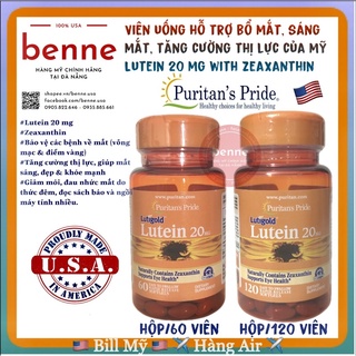 Viên uống Bổ Mắt Puritan’s Pride Lutein 20 mg của Mỹ