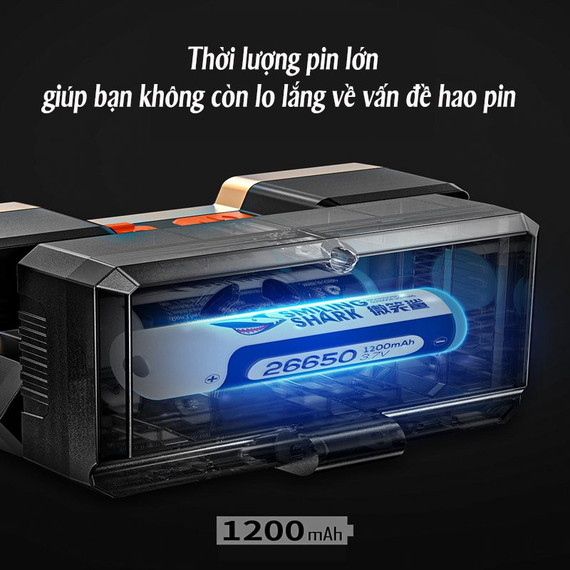 Đèn Pin Siêu Sáng, Đèn Pin Đội Đầu 5 Bóng Tích Điện, Có Dây Đeo Đầu Chống Nước Tiện Lợi PAPAA.HOME