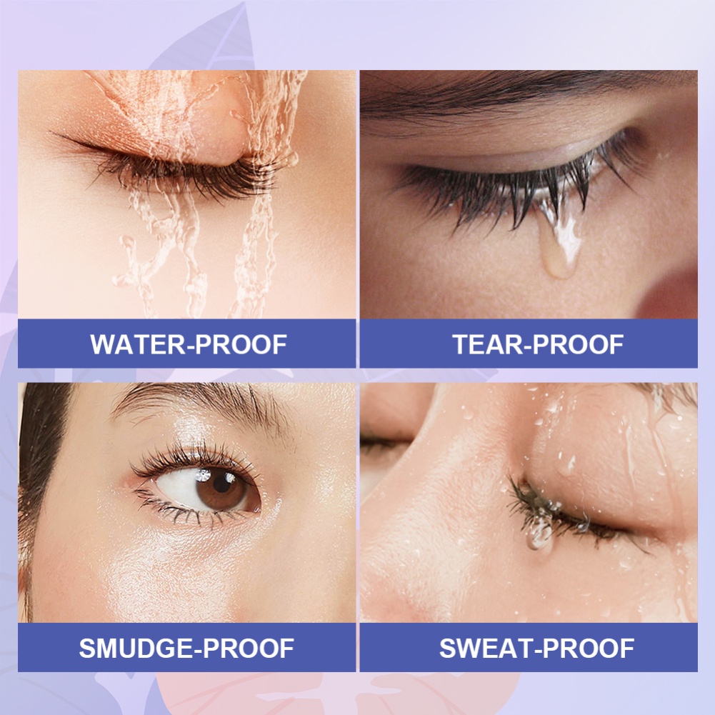 Sace Lady Mascara Tự Nhiên Lâu Dài Chống Thấm Nước Làm Dài Mi Uốn Chống Mồ Hôi Nhanh Khô Mascara Không Tụ Màu wine01