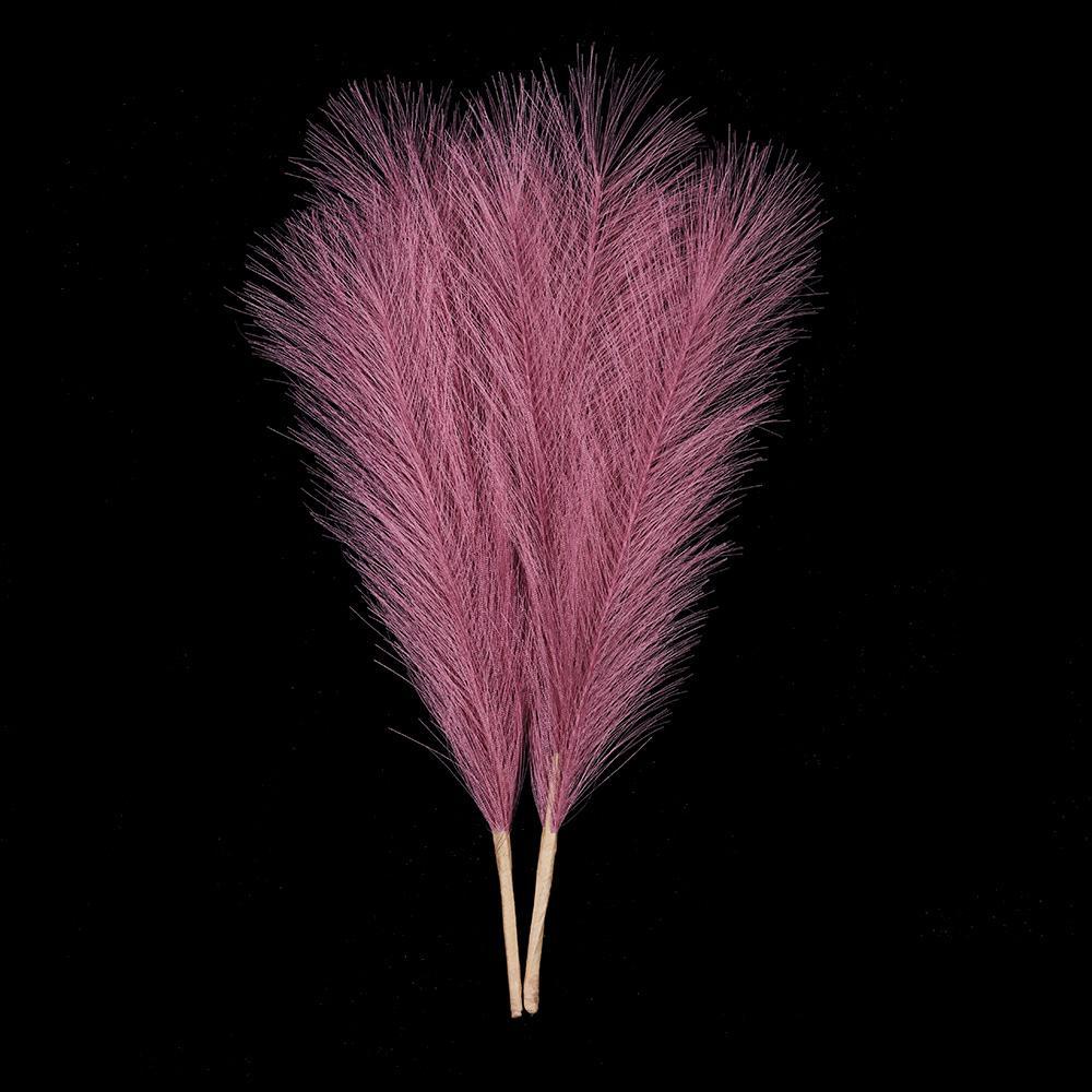 2 Cành Hoa Pampas Giả Trang Trí Thời Trang 50cm