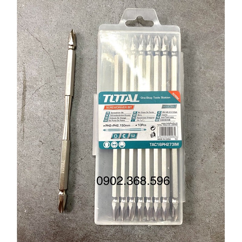 1 Mũi bắt vít PH2x150mm 2 đầu TOTAL TAC16PH273IM