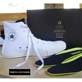 Giày AllStar Chuck II Cổ Cao Nữ Trắng
