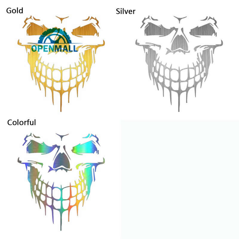 Hình dán cửa sổ xe hơi hình đầu lâu chất liệu vinyl