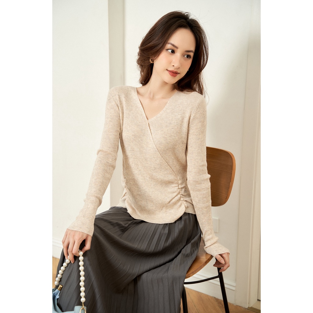 Chân váy midi xếp ly cạp liền TIIN STORE G21060 | BigBuy360 - bigbuy360.vn