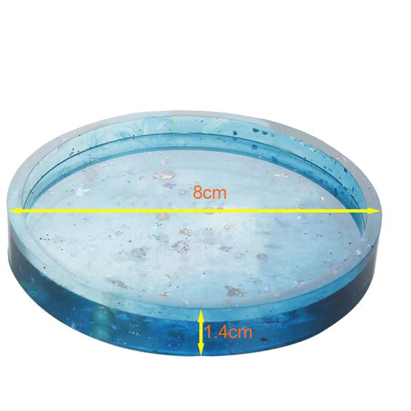 Bộ 5 Khuôn silicone Hình Tròn Đường Kính 3.15inch / 8cm Dùng Làm Bánh Kẹp diy