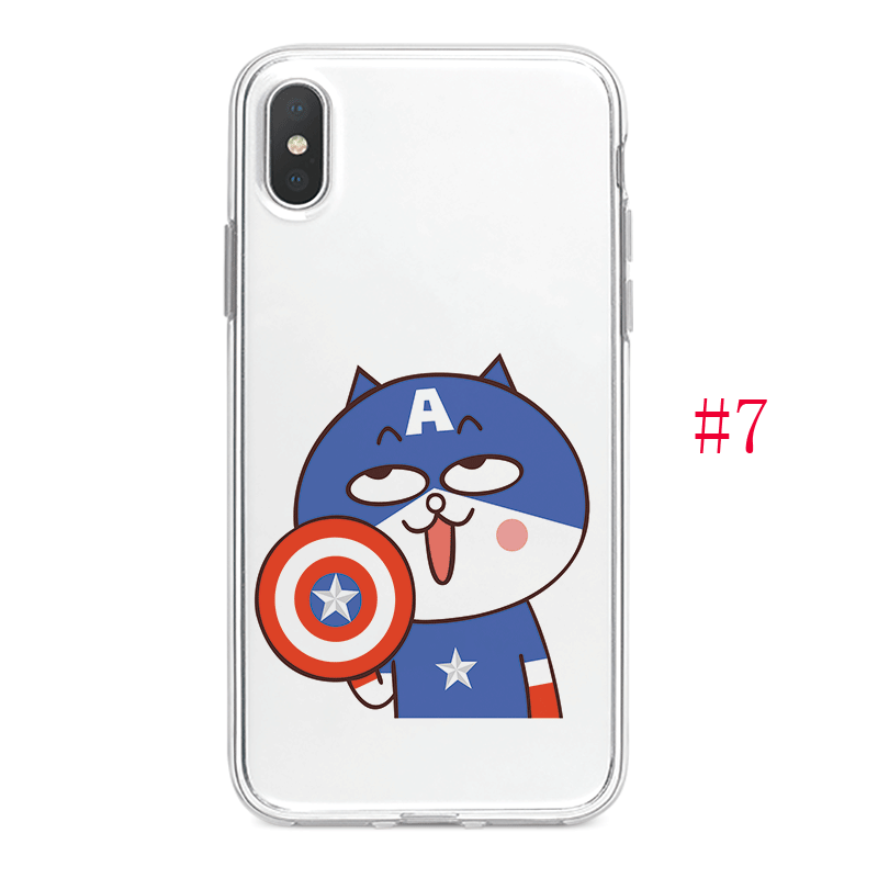 Ốp Lưng Huawei Y7 Prime 2017 Pro 2018 2019 Điện Thoại Silicone Mềm Funny Cat